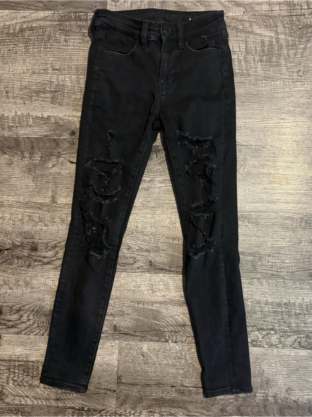 American Eagle Jeans Women’s 00 Short Black Hi Rise Jegging